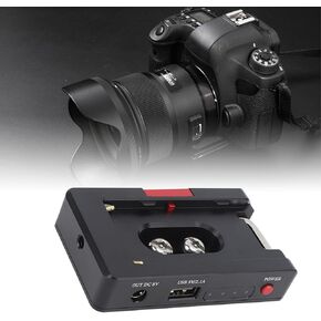 F Battery Adapter Plate, NPF Battery Plate for DSLR Mirrorless Cameras, 1/4in Screw Mount, with Self Locking, Compatible with F550, F970, F770 Battery