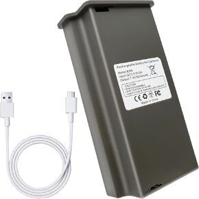 كاميرا الصيد EM6 قابلة لإعادة الشحن حزمة بطارية ليثيوم ليثيوم 7.4v 6000mAh متوافقة مع الكاميرا الخلوية للركوب X ، X Pro ، Pro 3.0 ، X Gen 2.0 ، X Gen 3.0 ، XB ، SK (تضمين كبل النوع C)