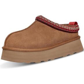 Women's Slippers Platform Short Ankle Boot,Fur Fleece Lined Platform Boots Anti-Slip Snow Slippers