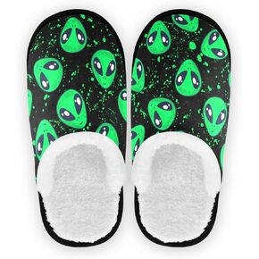 Fuzzy House Slippers Warm Nonslip Slippers for Women's Men's Cozy indoor Travel Shoes