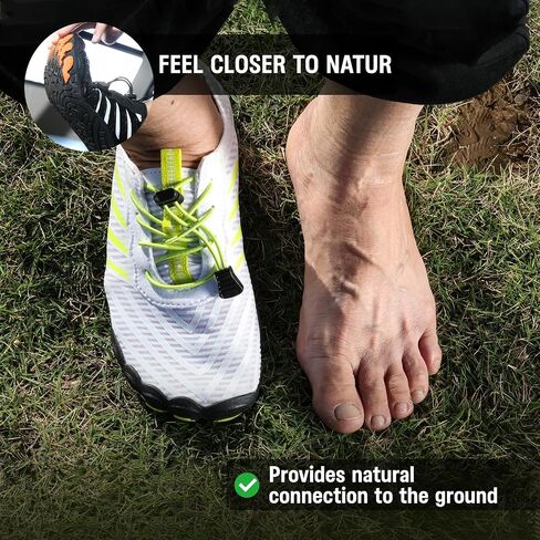 Grounded Footwear for Women Barefoot Shoes,Grounded Footwear for Mens,Hike Barefoot Shoes Womens Footwear,2025 New Comfortable Non-Slip Barefoot Vitality Shoes,Men's Women's Water Shoes Wide Toe Box in Saudi Arabia