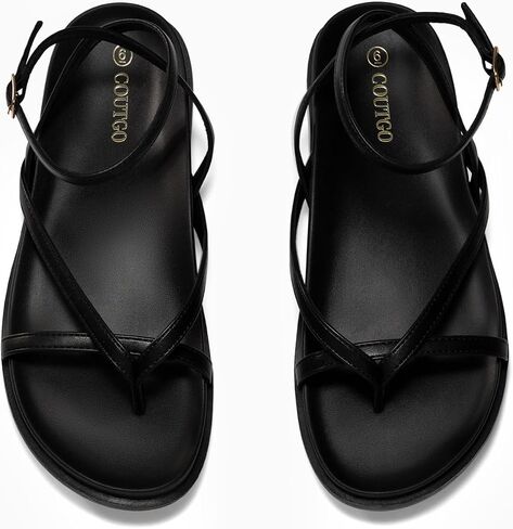 Coutgo Women's Strappy Flat Sandals in Saudi Arabia