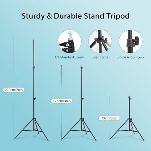 Pioneerworks Softbox Firtbox Lighting Kit ، مجموعة إضاءة مستمرة مع 2pcs 135w 5500k ، إضاءة استوديو الصور الاحترافية لتسجيل الفيديو ، تصوير صورة in Kuwait