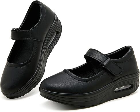 Enllerviid Women Mary Jane Shoes Buckle Air-Air-Compled heel kyel kyel rolle in Kuwait