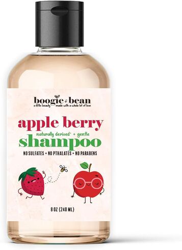 Kids Shampoo, Apple Berry Kids Hair Shampoo and Conditioner, Tear Free For Toddlers, Babies and Infants Curly Hair, Thick Natural 4c Hair, Coils, Braids and Waves in Kuwait