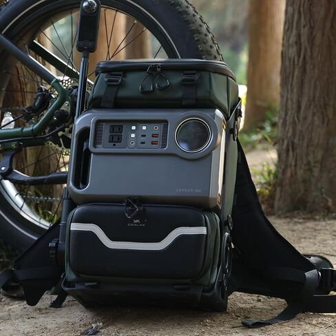 Lancer 300 Prosular Outdoor Camera Backpack مع قوة 300WH المحمولة ، تصميم الهيكل الخارجي ، الذراع السحرية للإضاءة والتسجيل ، حقيبة كاميرا DSLR/SLR احترافية للتصوير الفوتوغرافي ، الأخضر in Saudi Arabia