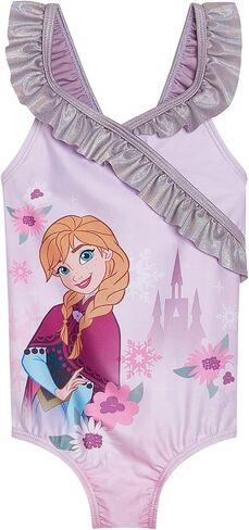 Disney Frozen Princess Anna Elsa Little Girls One Piece Bathing Suit Tie Dye Multicolor 5 in Saudi Arabia