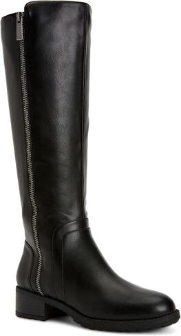 Style & Co. Womens Garrigan Faux Leather Boots-High Boots Black 7.5 Medium (B ، M) in Kuwait