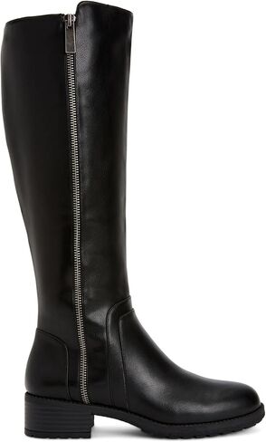 Style & Co. Womens Garrigan Faux Leather Boots-High Boots Black 7.5 Medium (B ، M) in Kuwait