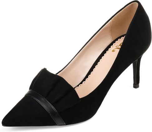 Journee Womens Marek Pointed Toe Mid Heel Pumps in Saudi Arabia