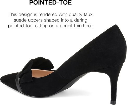 Journee Womens Marek Pointed Toe Mid Heel Pumps in Saudi Arabia