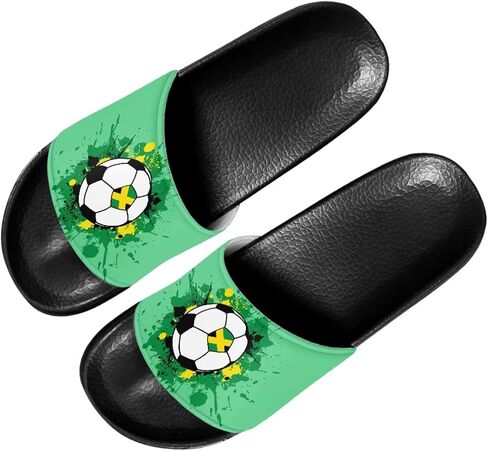 Forchrinse Jamaican Flag Mens Womens Slide Sandals Indoor Outdoor Sandals Slippers Lightweight Soft Shower Slippers in Kuwait