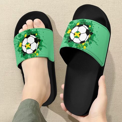Forchrinse Jamaican Flag Mens Womens Slide Sandals Indoor Outdoor Sandals Slippers Lightweight Soft Shower Slippers in Kuwait