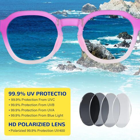 Kids Sunglasses for Boys Girls Children Polarized Sunglasses with Strap UV400 Protection Toddler Infant Sun Glasses in Saudi Arabia