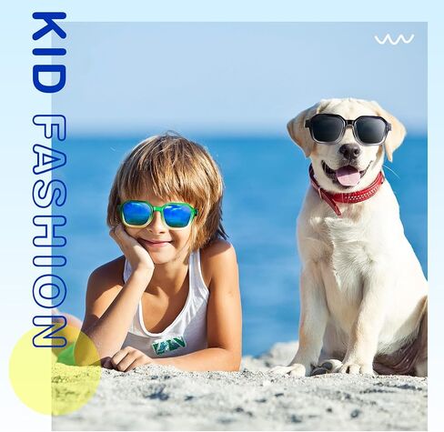 Kids Sunglasses for Boys Girls Children Polarized Sunglasses with Strap UV400 Protection Toddler Infant Sun Glasses in Saudi Arabia