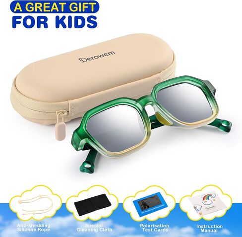 Kids Sunglasses for Boys Girls Children Polarized Sunglasses with Strap UV400 Protection Toddler Infant Sun Glasses in Saudi Arabia