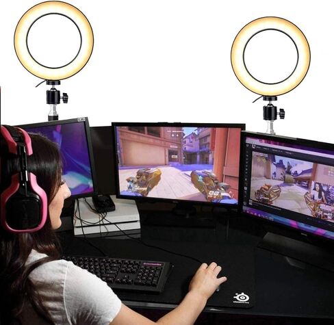 ضوء الألعاب للمكتب ، دفق الضوء مع Clamp Clamp Stand for Twitch in Kuwait