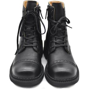Women's Brogue Genuine Leather Oxford Boots Classic Handcrafted Fashion Ankle Booties