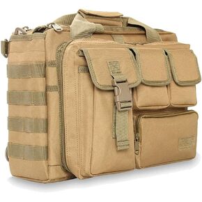 Tactical Briefcase, tactical computer bag 14.1" 15.6 In Men's Military Laptop Messenger Multifunction Briefcase for Men