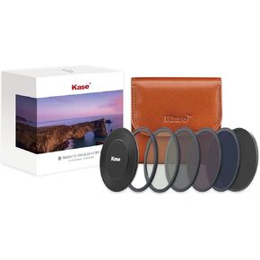 Kase Wolverine 82mm Magnetic Shockproof Tempered Optical Glass Filter Set Includes Magnetic CPL ND1000 Grad ND0.9 Lens Cap & Case 82 Pro Kit II