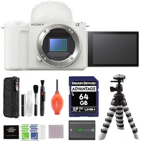 Sony ZV-E10 II Mirrorless Camera White Bundle with Advanced Accessories | zve10