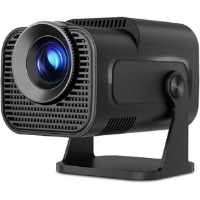 Mini Projector Portable with Android 11, Smart Projector Full HD 4K Support, Outdoor Projector Wifi6 BT5.0 and Bluetooth 300ANSI 12000Lumens, 180°Rotatable Projector for Phone/Laptop/TV Stick