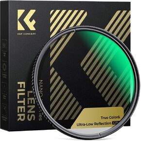 K&F Concept 77mm True Color Ultra-Low Reflectivity CPL Filter Polarizer Lens Filter Circular Polarizing for Camera Lenses with 28 Multi-Coated (Nano-X Series)
