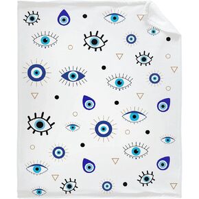 Evil Eyes Super Soft Warm Toddler Throw Blanket, Newborn, Infant Nursery Blanket for Stroller, Crib All Season XS 40"x30" for Pets