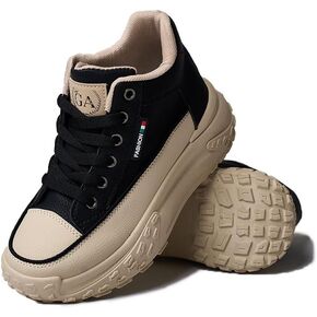 Chunky Sneakers for Women,Platform White Mesh Dad Walking Shoes,Comfortable Breathable Casual Fashion Running Shoes