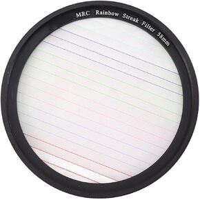 Colorful Streak Star Filter - Enhance Night Photography, Create Special Effects for SLR Cameras (58mm)