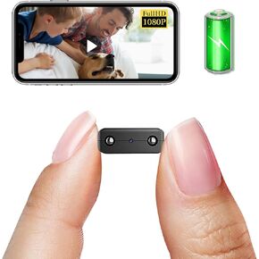 Rettru Smallest Wireless WiFi Battery Camera,HD1080P Security Camera,Portable Baby Monitor Camera Pet Camera w/Upgrade Night Vision,Motion Detection,Cloud Storage Security w/iOS Android APP