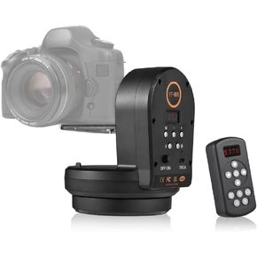 Panorama Shooting Motorized Panoramic Head, AB Position Setting, Fit Tripod, Long Endurance, PTZ Electric Tripod for Photography, 360 Degree Rotation