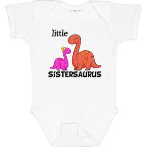 inktastic Little Sistersaurus Baby Bodysuit