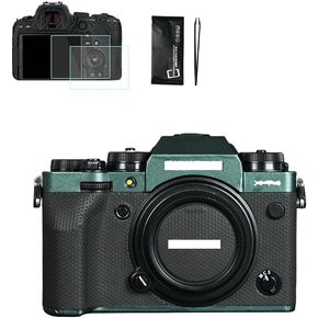 Camera Body Protective Film for Fujifilm X-T4， Anti-Scratch Camera Skin Sticker include 2pcs X-T4 screen protector and tools (green)