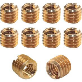 10PCS 1/4 Female to 3/8 Male Adapter Screws Brass Nut for Tripod Heads Ball Heads Monopods Light Stands DSLR SLR Cameras Camera Adapter Screws