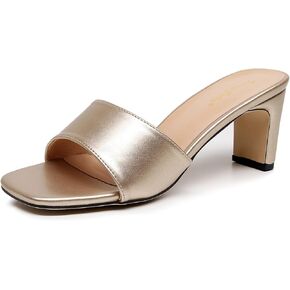 VenusCelia Women's One Band Pump Heeled Sandal
