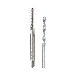 uxcell 2.05mm Solid Carbide Drill Bits Straight Shank, Metric Tap M2.5 x 0.45mm Pitch 3 Flutes H2 Thread Plug HSS for Clocks and Watches DIY 4pcs