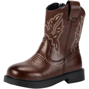 Cowboy Boots for Girls Women Western Boots Retro Mid Calf Boots Rodeo Outfit in Saudi Arabia