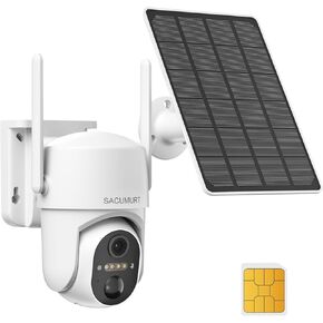لا توجد كاميرات أمان في WiFi Wireless Outdoor ، 4G LTE Cellular Security Camera Outdoor ، Camera Outdoor Camera 360 PTZ ، 2K HD ، الكشف البشري ، الحديث ثنائي الاتجاه ، IP66 ، (الإصدار الأمريكي)