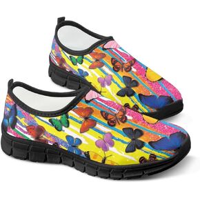 Women's Sneaker Casual Low Top Hiking Sneaker Outdoor Lightweight Breathable Slip On Soft Holiday Shoes for Womens