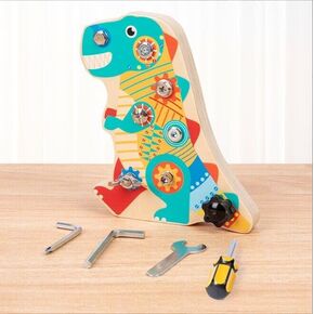 Busy Board Montessori Toys for Toddlers Kids Sensory Wooden Activity Board Educational Activities to Develop Fine Motor Skills Travel Toy