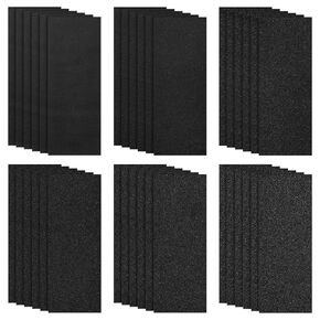 36 Sheets Waterproof Emery Cloth Sanding Paper Sheet 80 150 240 320 400 600 Grits for Metal Surfaces Solder Accessories Light Rust Removal Cleaning Sanding Automotive Polishing 3.67 x 9 Inches
