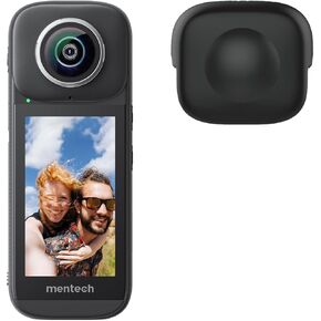 Panox 360 Camera Lens Cap V3 Smart 360 Action Camera with 5.7K 360 Video, 12K 360 Photo, Intelligent Tracking Action Camera, AI Editing