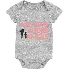 My Dad Sucks At Golf Baby Bodysuit Newborn Outfits Baby Romper Infant One Piece Outfits