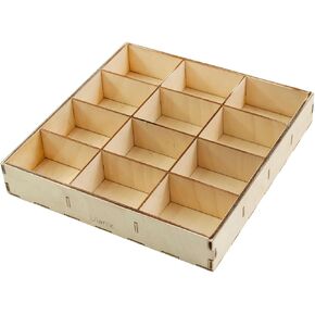 Ulanik Forting Tray Toddler Montessori Toys لعمر 3 سنوات + أطفال Montessori Wooden Wooden Montessori لفرز ألوان التعلم في مرحلة ما قبل المدرسة - 12 قسمًا