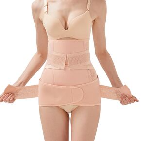 Trendyline Postpartum Belly Band Wrap: C Section Belly Binder Post Partum Recovery Support Belt After Pregnancy - Abdominal Post Surgery Girdle For Women Tummy Tuck Compression Medium Nude