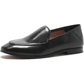 U-lite Women's Cow Leather Slip On Loafers Metal Decoration Flat Mules