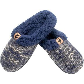 Roxoni Women's Tight Knit Clog With Fleece Trim Comfortable House Slipper