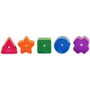 Replacement Parts for Fisher-Price Baby's First Blocks Playset - FGP10 ~ Replacement Shaped Blocks ~ Triangle, Star, Square, Circle, Cross Shapes