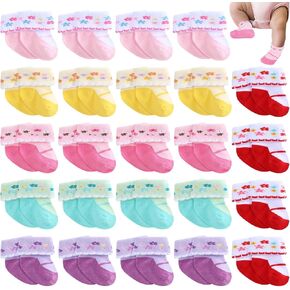 Toulite 24 أزواج Preemie Socks Socks Preemie Preemie Newborn Cotton Count in Kuwait